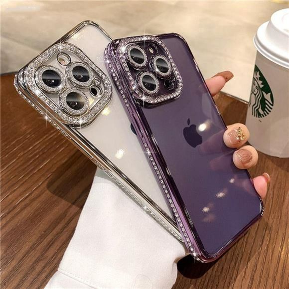 Bling Glitter Case Girl Phone Cover for iPhone 14 Pro Max 13 12 11 7/8 Plus XR - Picture 7 of 10